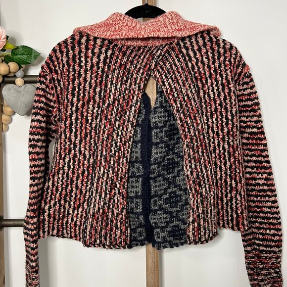 Free People Long Sleeve Open Back Sweater Size‎ Small - Picture 6 of 11